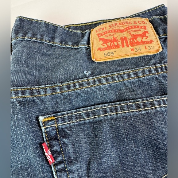 Vintage Levi’s 569 straight relaxed fit Men’s 34x32 - Picture 2 of 10